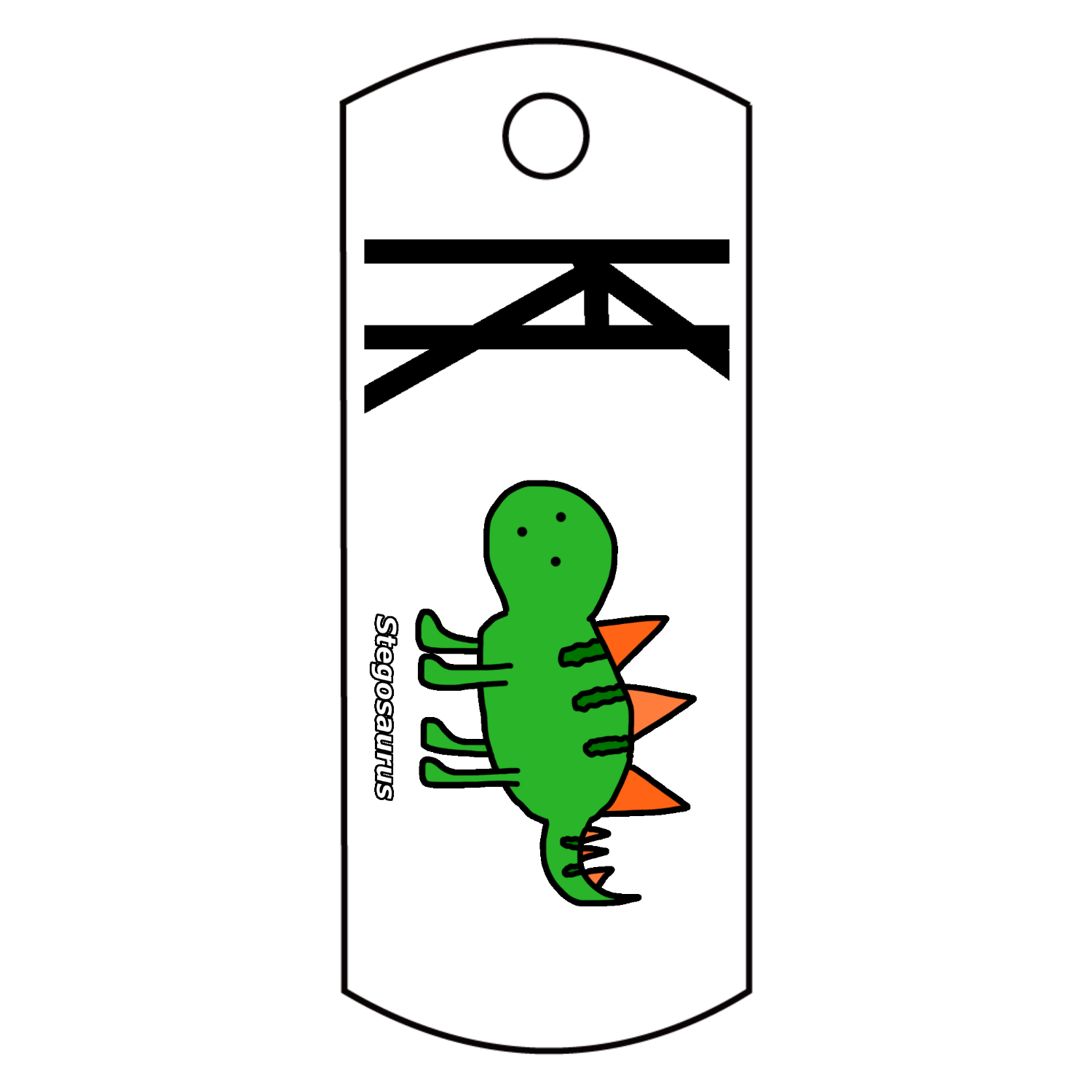 ゆるステ アクリルキーホルダー　タグ型 (4cm)