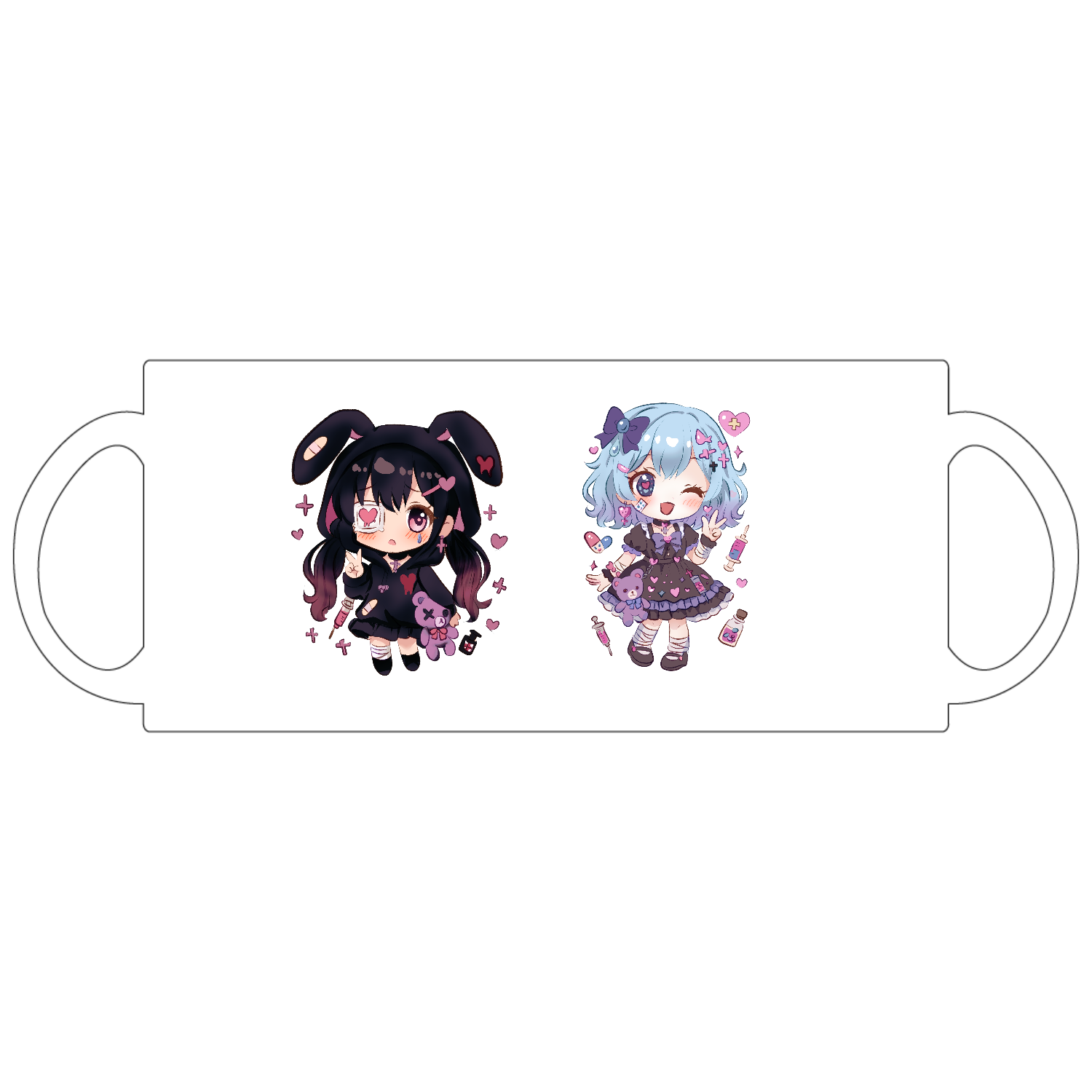 みるるちゃんとくろねちゃんグッズ 定番マグカップ