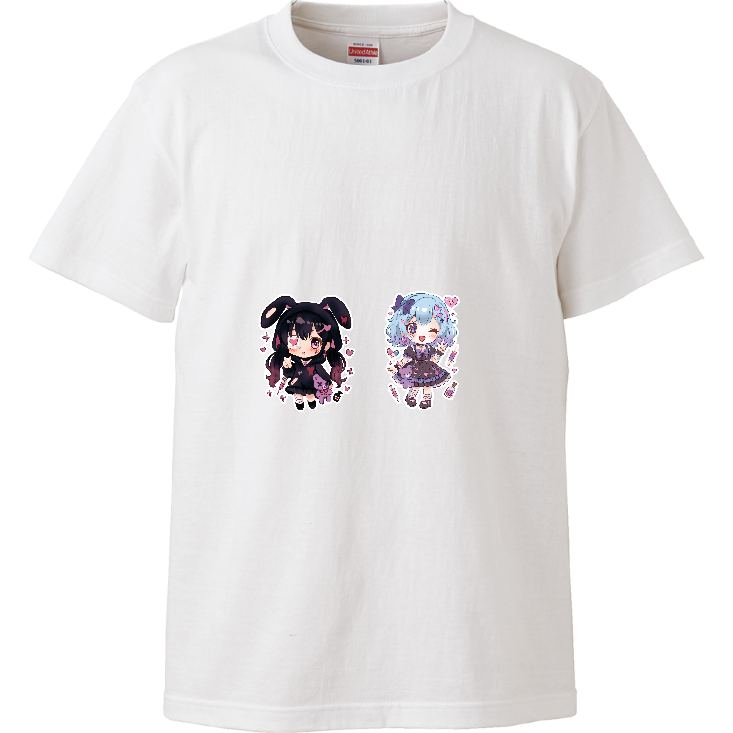 みるるちゃんとくろねちゃんグッズ ハイクオリティーTシャツ