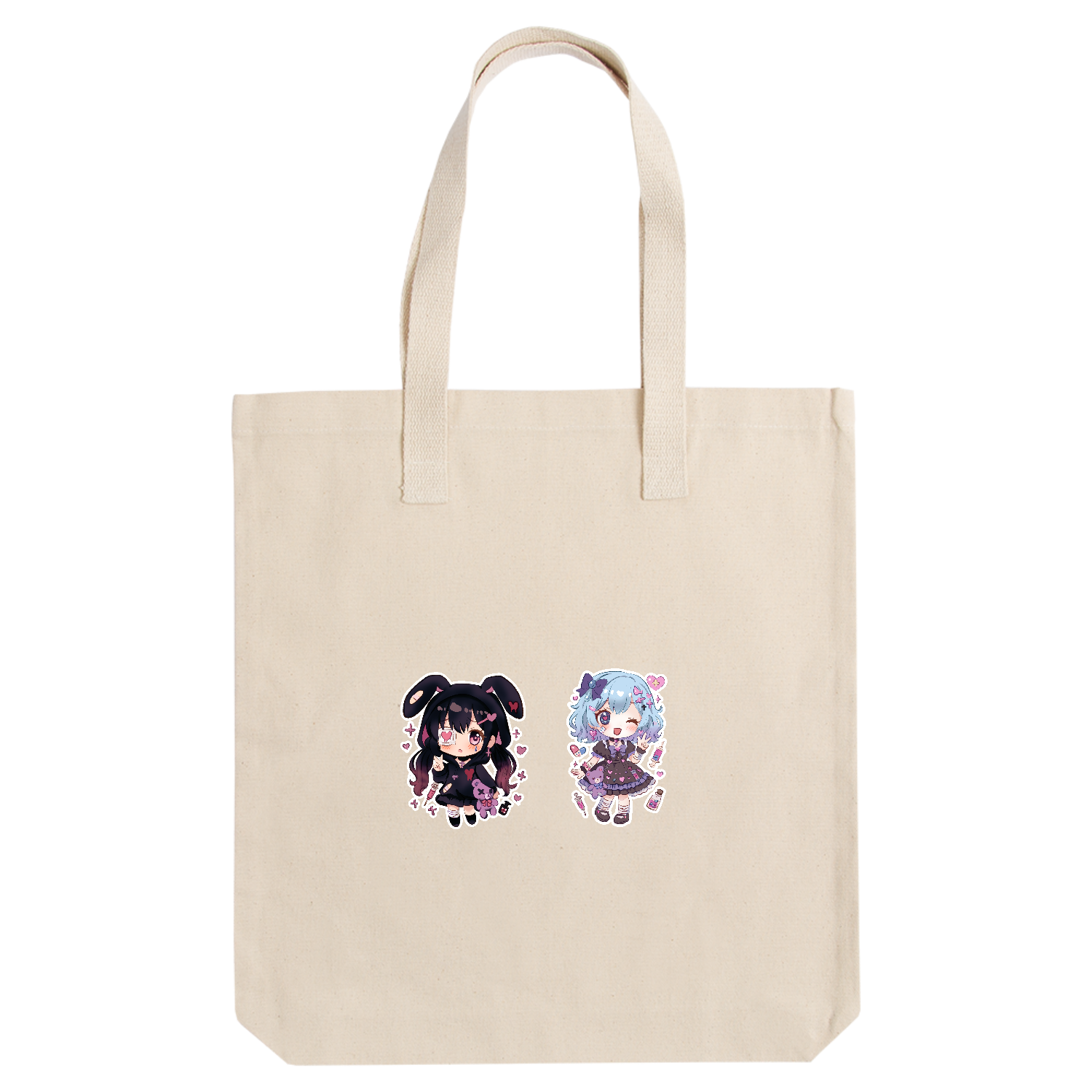 みるるちゃんとくろねちゃんグッズ アーバントート【白プリントあり】