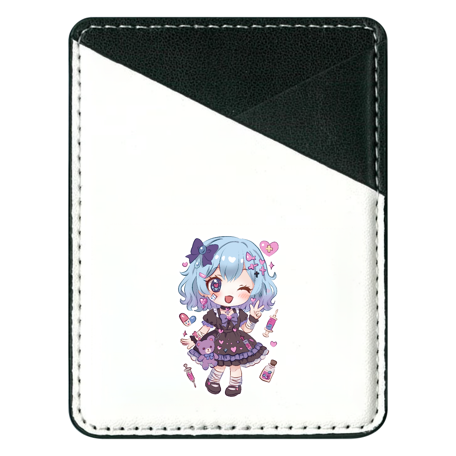 みるるちゃんとくろねちゃんグッズキャンバスフラットポーチ（M