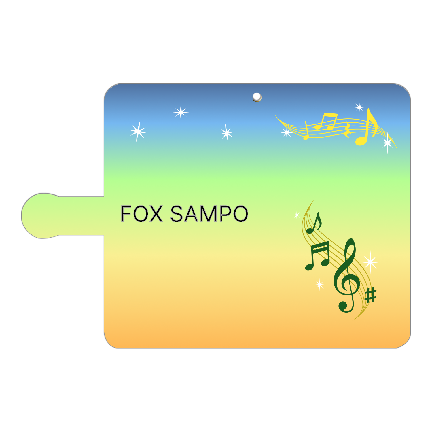 FOX SAMPO　アンドロイド手帳型 手帳型ベルト付きアンドロイドM