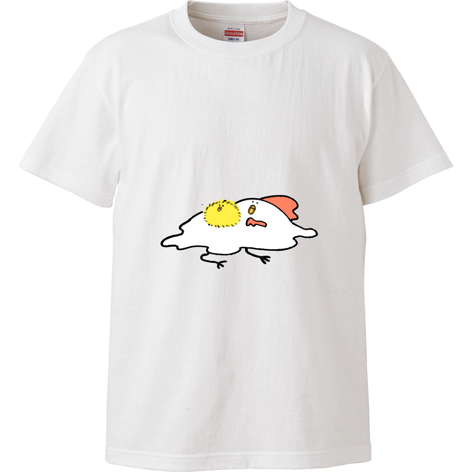 目玉焼きニワトリ ハイクオリティーTシャツ