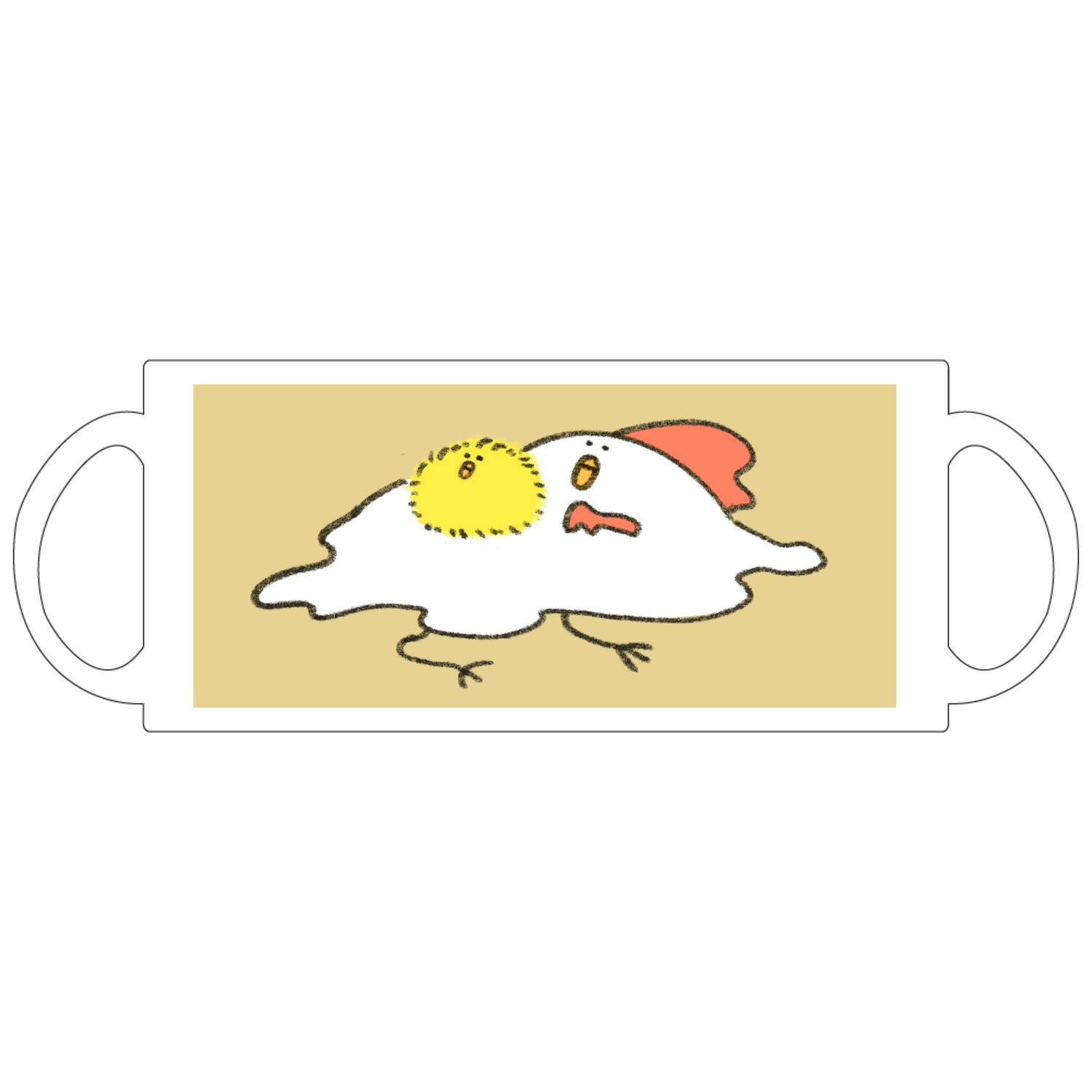 目玉焼きニワトリ 定番マグカップ