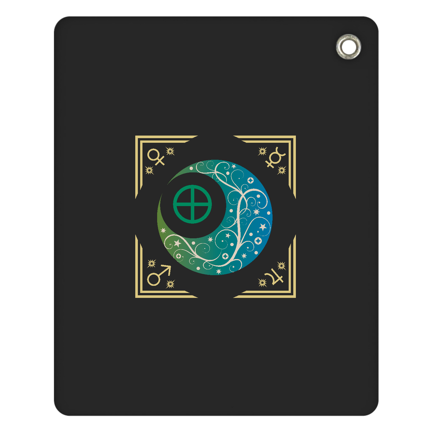 オリエンタルな月と惑星と地球と。／スライドミラー スライドアクリルミラー スクエア