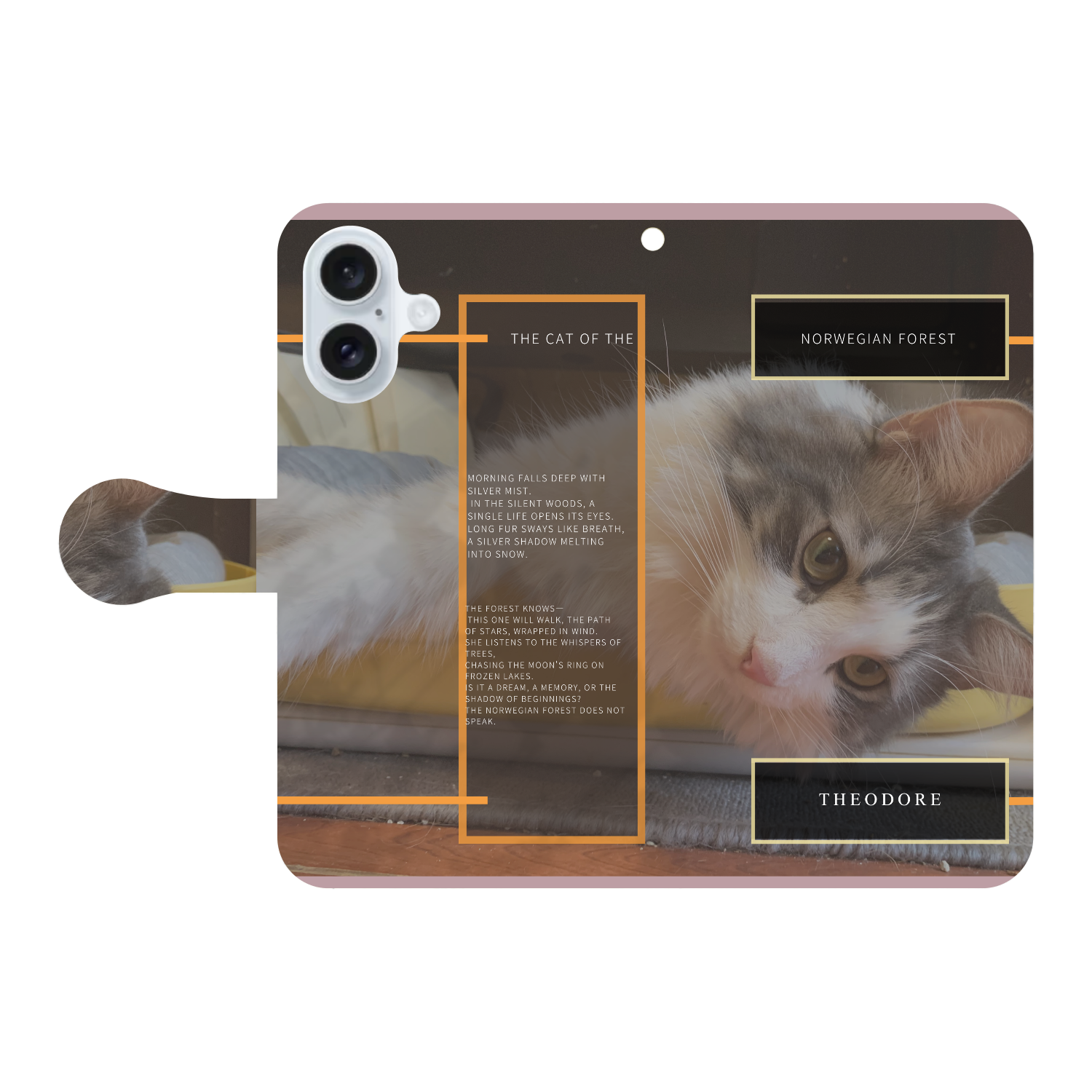 機種、写真、文字の差し替え対応手帳型スマホケース iPhone16 手帳型スマホケース