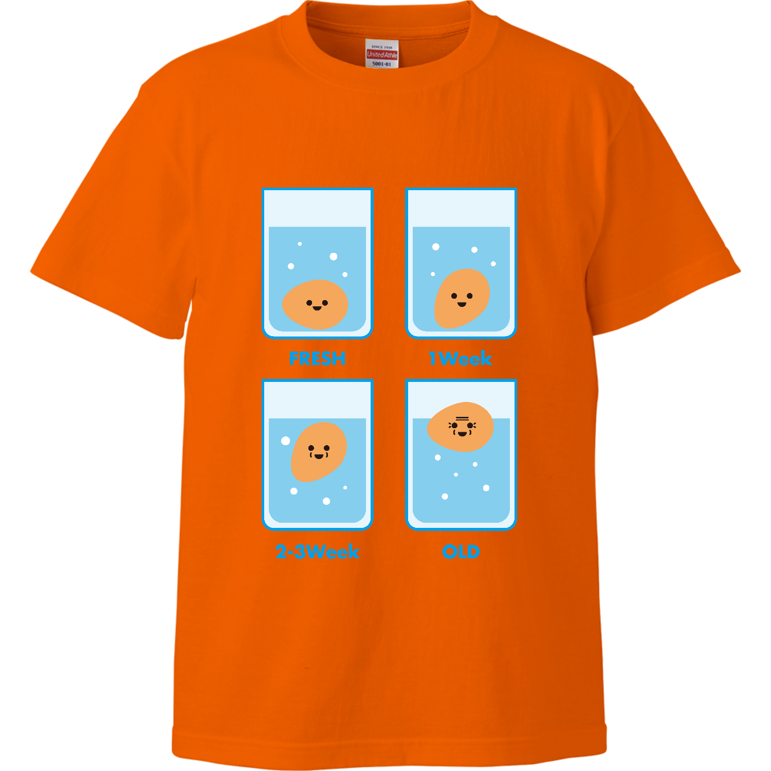 たまご鮮度テスト ハイクオリティーTシャツ