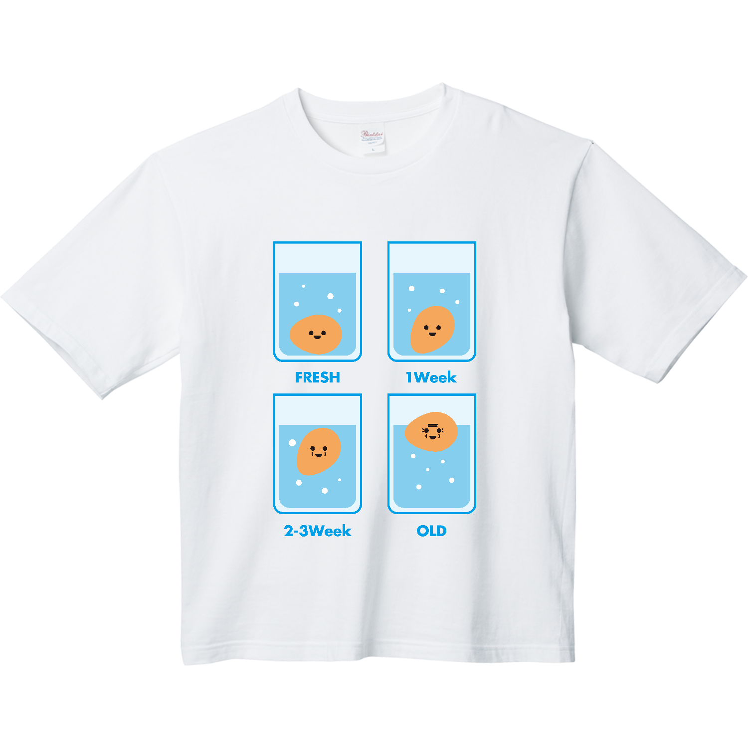 たまご鮮度テスト ヘビーウェイト ビッグシルエットTシャツ