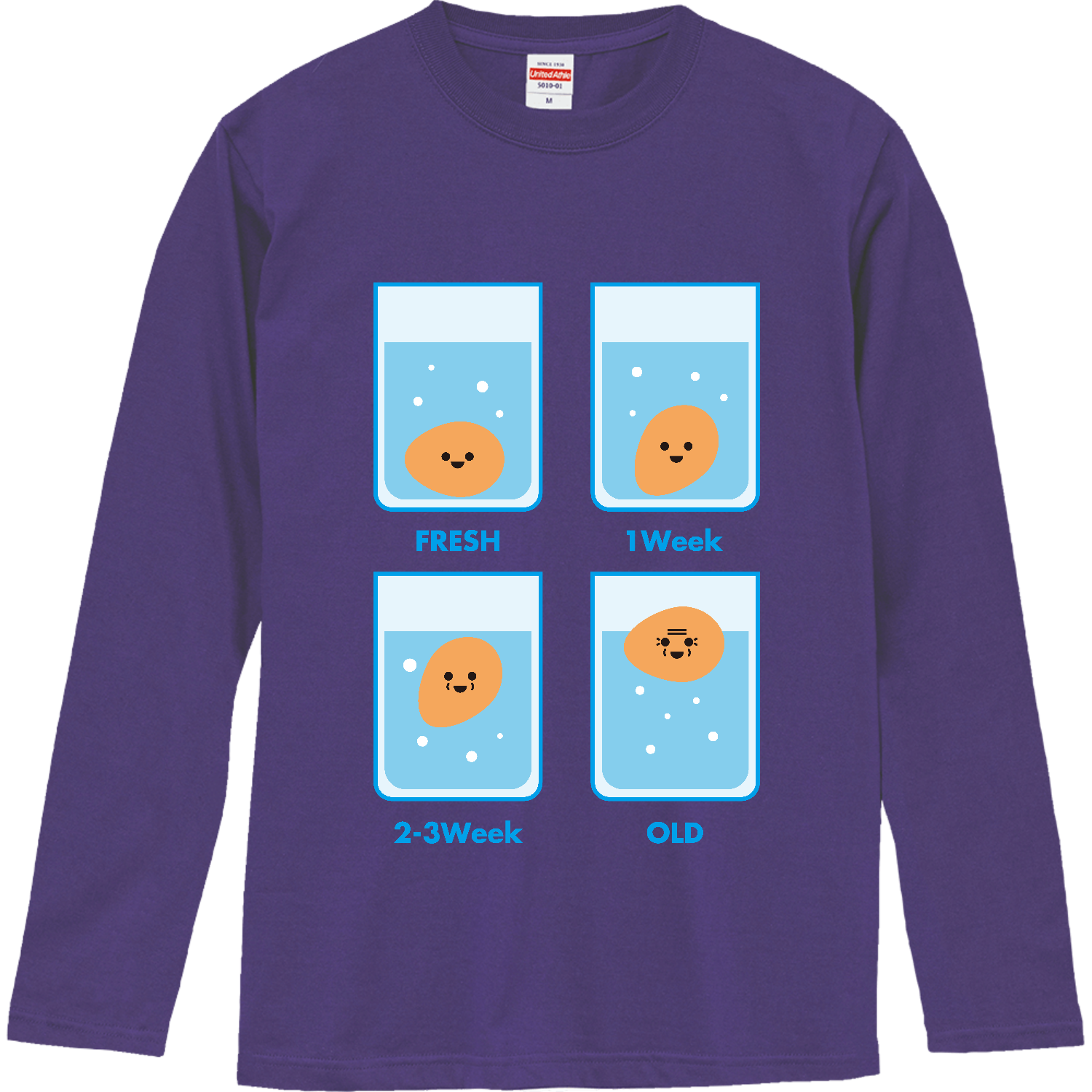 たまご鮮度テスト ロングスリーブTシャツ