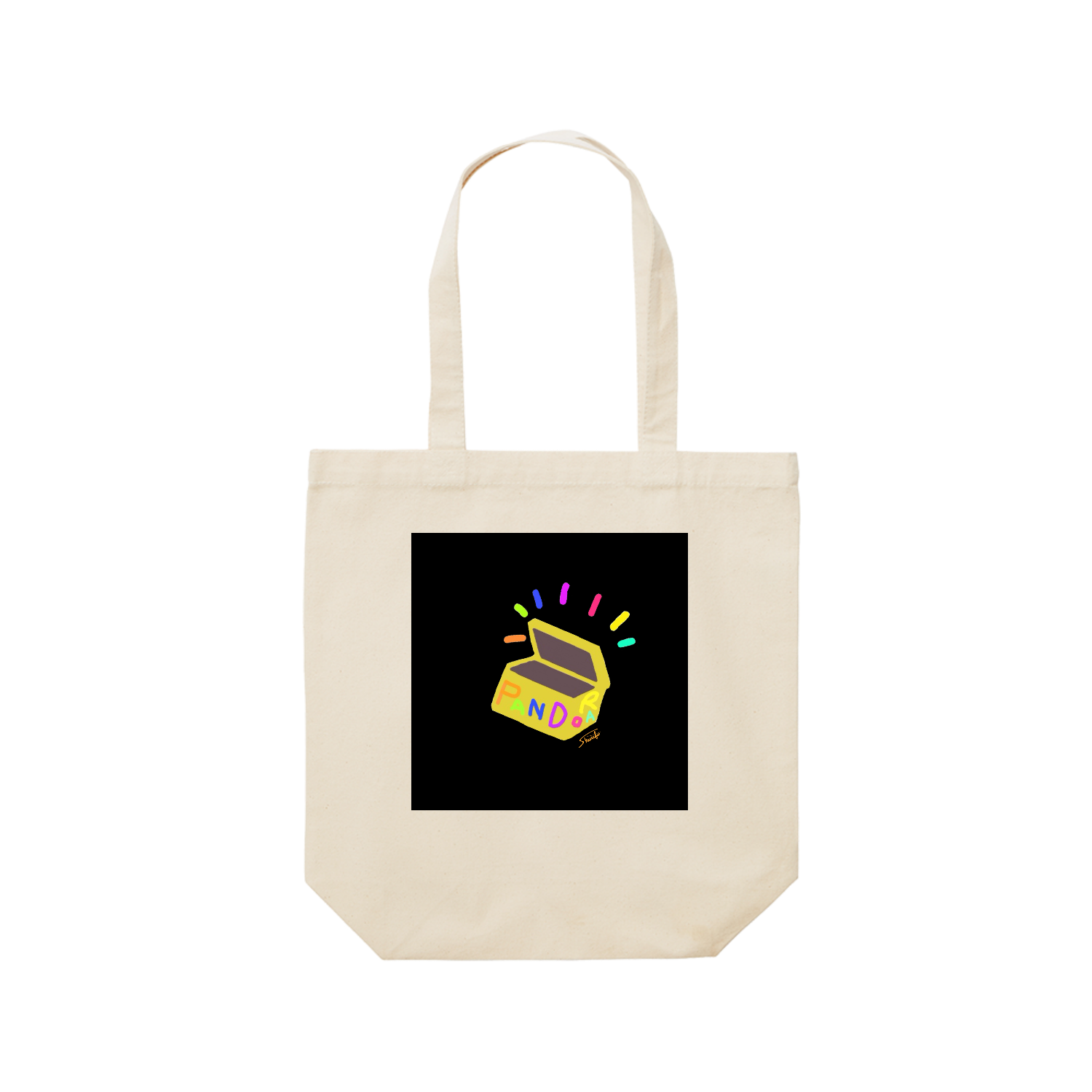 パンドラ　Pandora レギュラーキャンバストートバッグ(M) (フルカラー転写プリント)