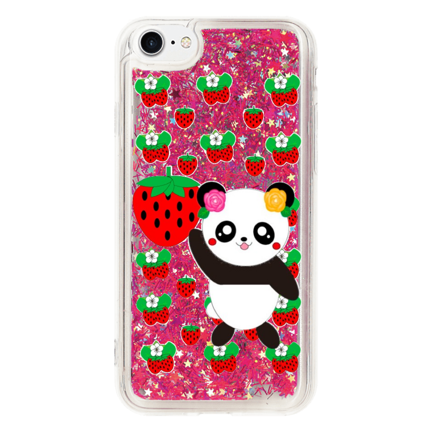 ぱんだのまこたんIponeSE2/SE3 iPhoneSE2/SE3 グリッターケース
