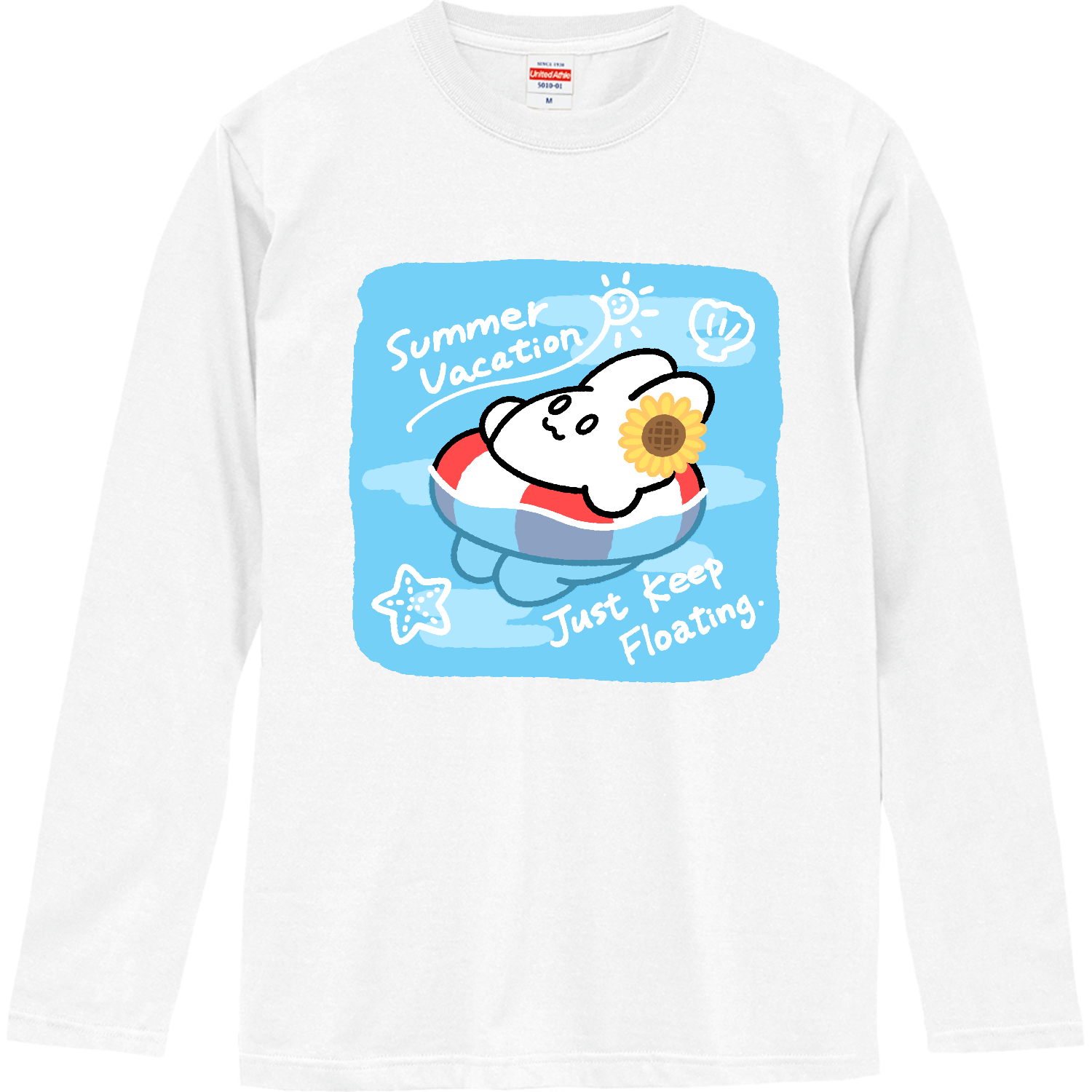 ぷかぷかうさぎロングスリーブTシャツの商品購入ページ