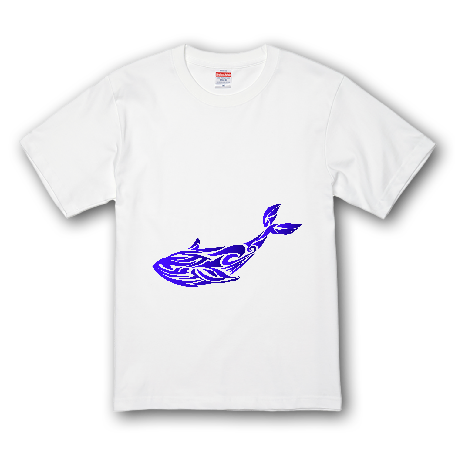 くじらのトライバルアート プレミアムTシャツ