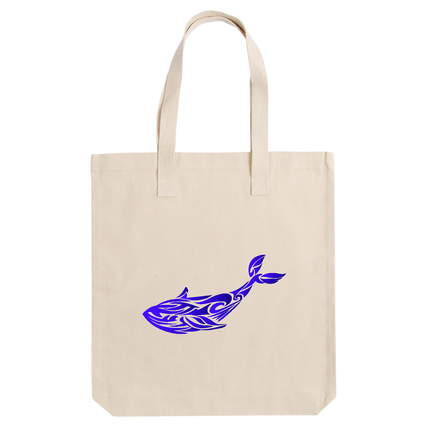 くじらのトライバルアート アーバントート【白プリントあり】