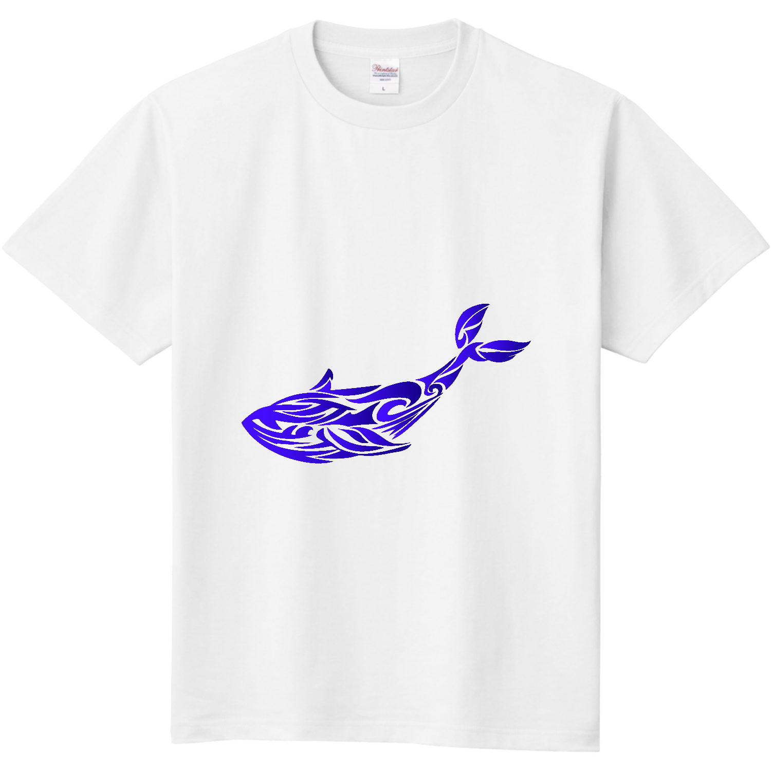 くじらのトライバルアート 定番Ｔシャツ