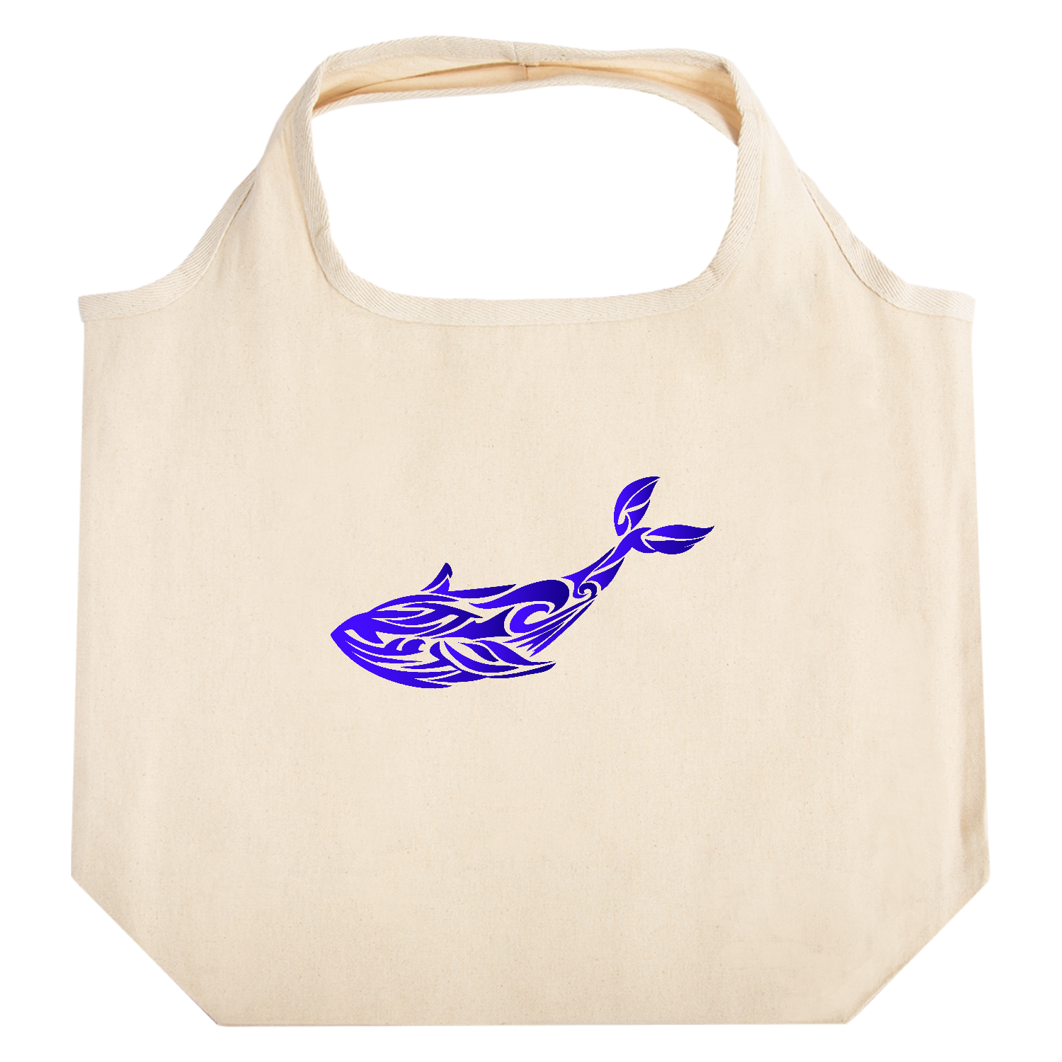 くじらのトライバルアート たためるマルシェ【白プリントあり】