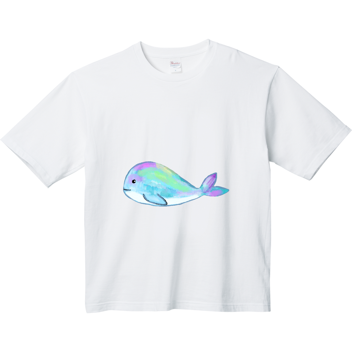 可愛い夢夢くじら ヘビーウェイト ビッグシルエットTシャツ