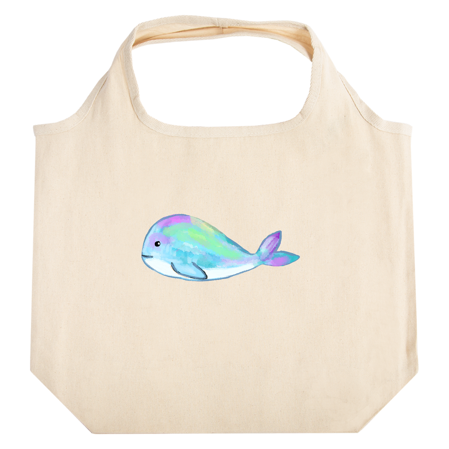 可愛い夢夢くじら たためるマルシェ【白プリントあり】