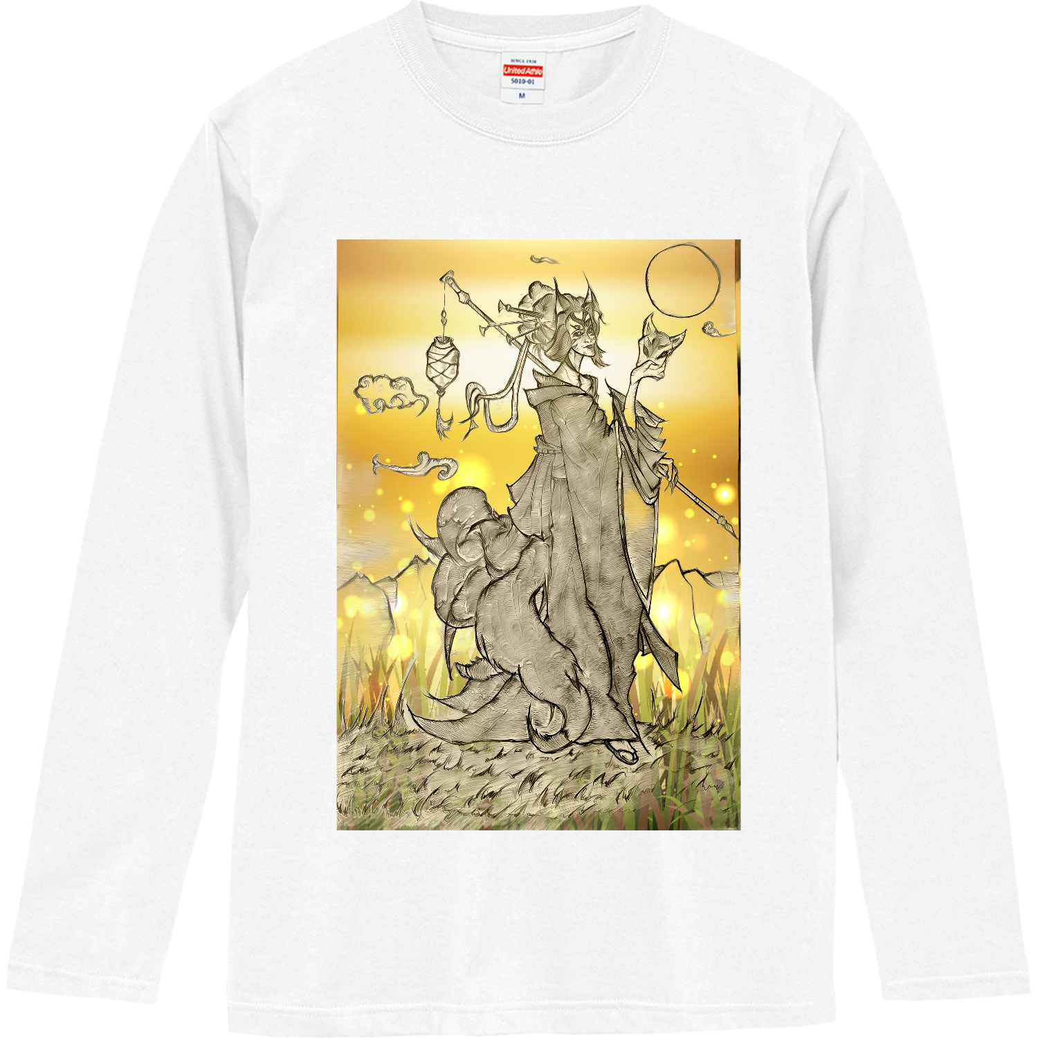 九尾の狐 ロングスリーブTシャツ
