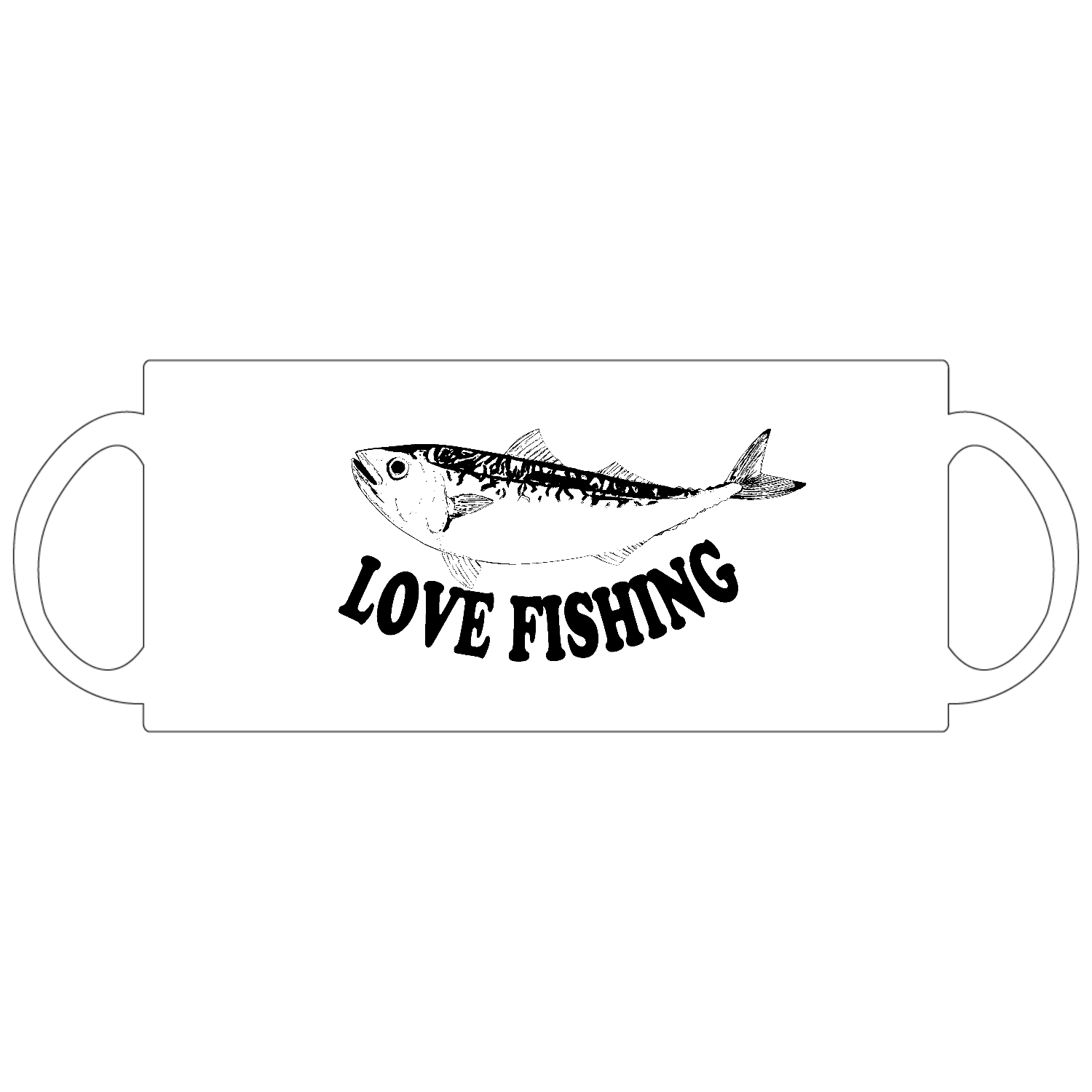 サバ釣りラブ 定番マグカップ