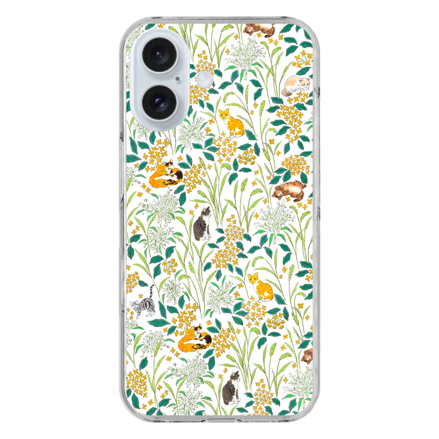 キンモクセイ(white)／iPhoneクリアケース iPhone16 (透明)(ハードケース)