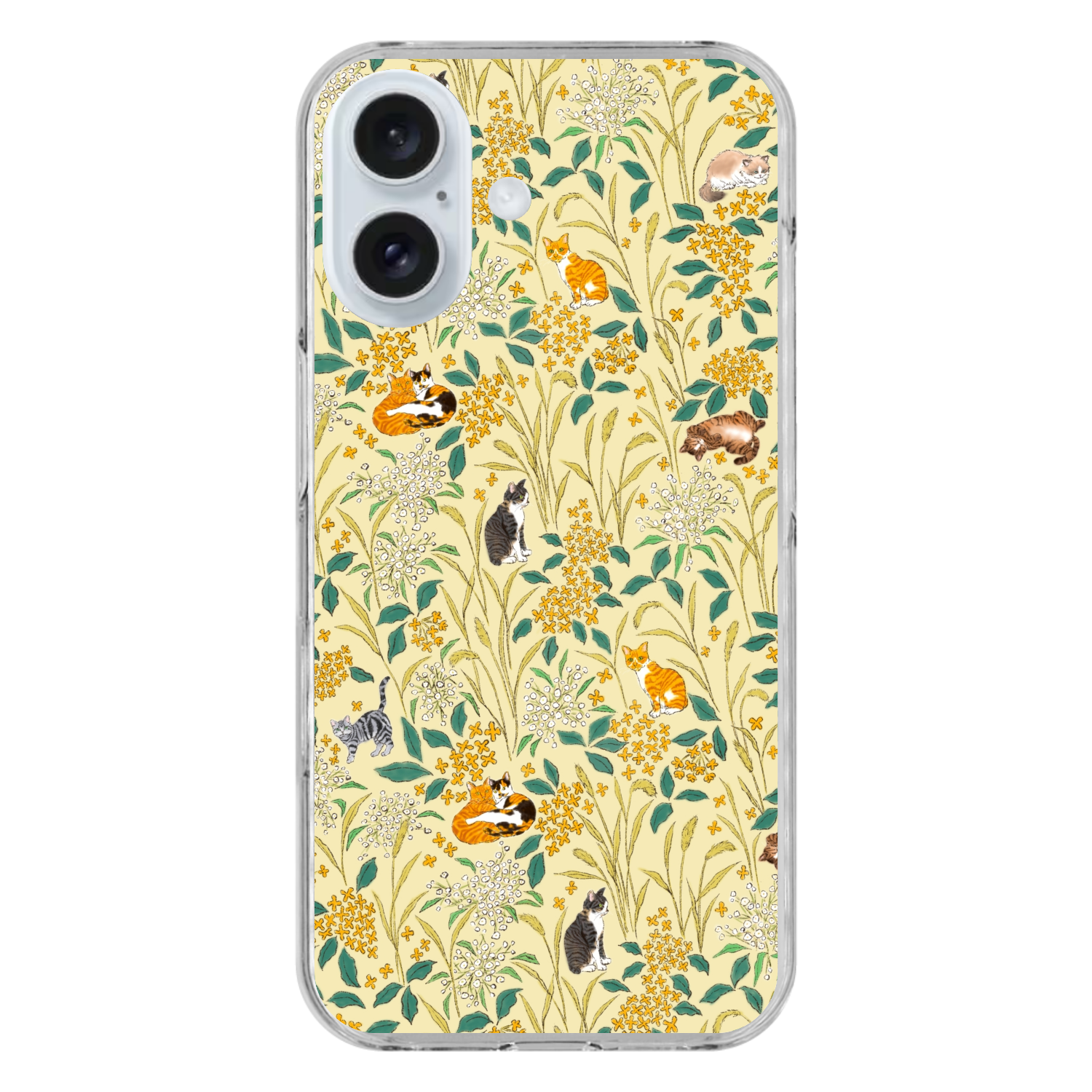 キンモクセイ(yellow)／iPhoneクリアケース iPhone16 (透明)(ハードケース)