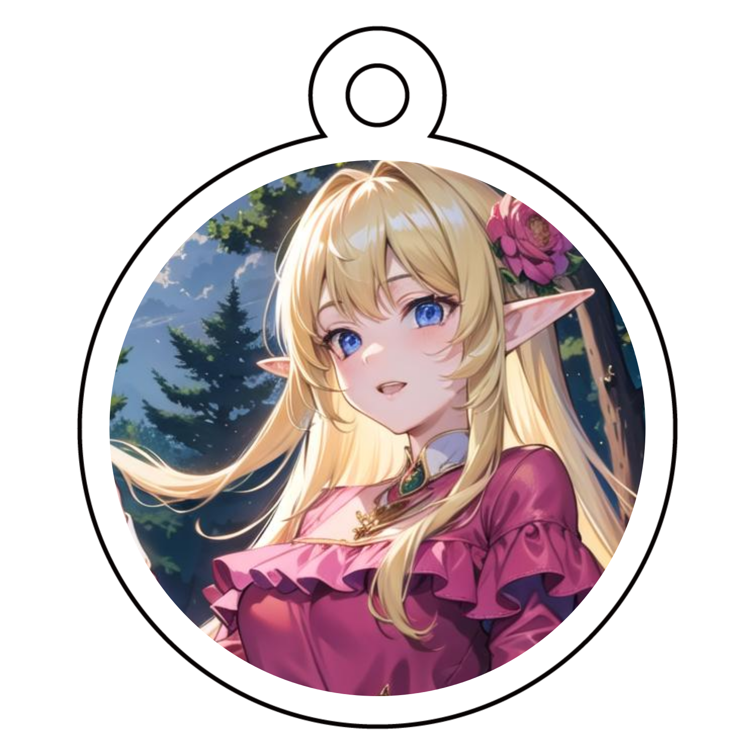 ZORA×EME-BLA キーホルダー１ アクリルキーホルダー　丸型 (4cm)