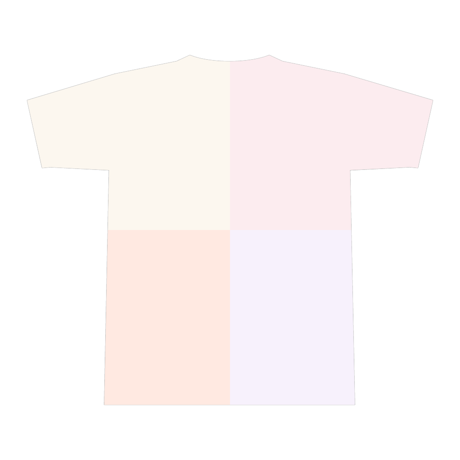 雑草の花全面インクジェットTシャツ(M)2