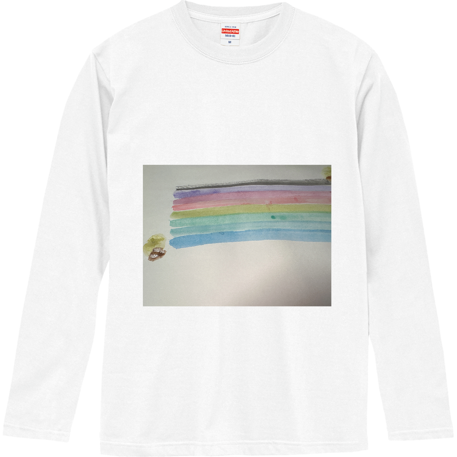 濁った虹 ロングスリーブTシャツ