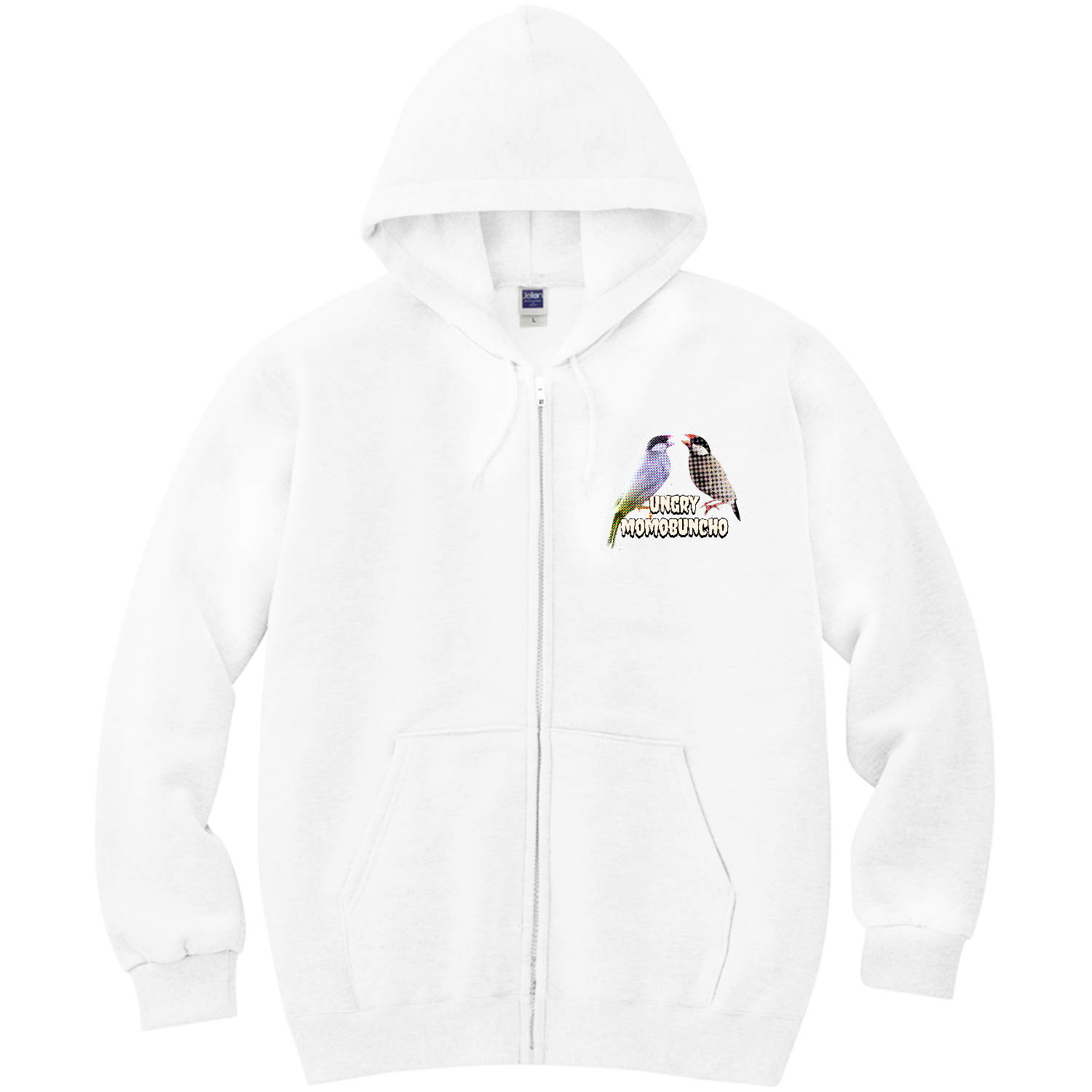 モモブン 軽量ジップアップパーカー