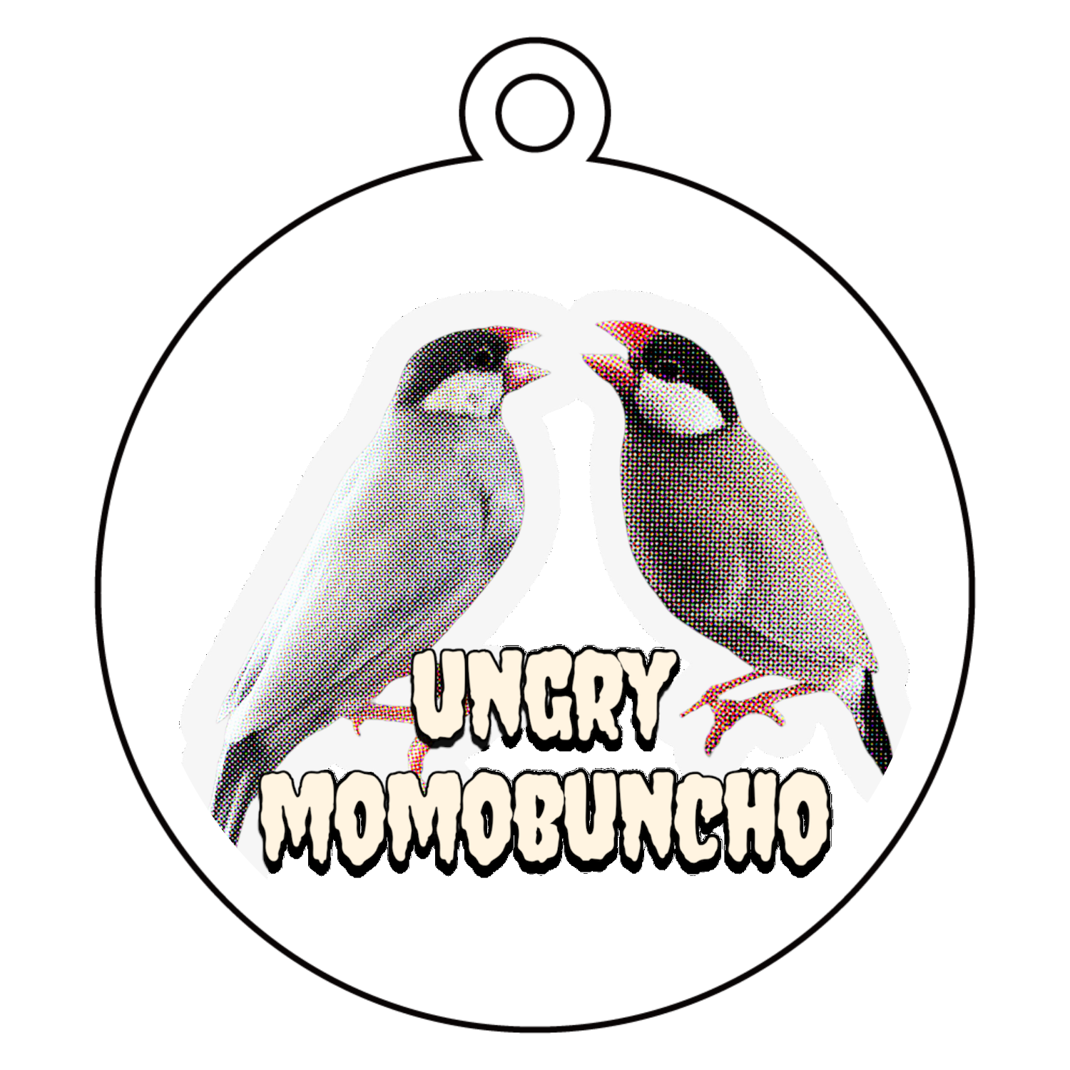 モモブン アクリルキーホルダー　丸型 (6cm)