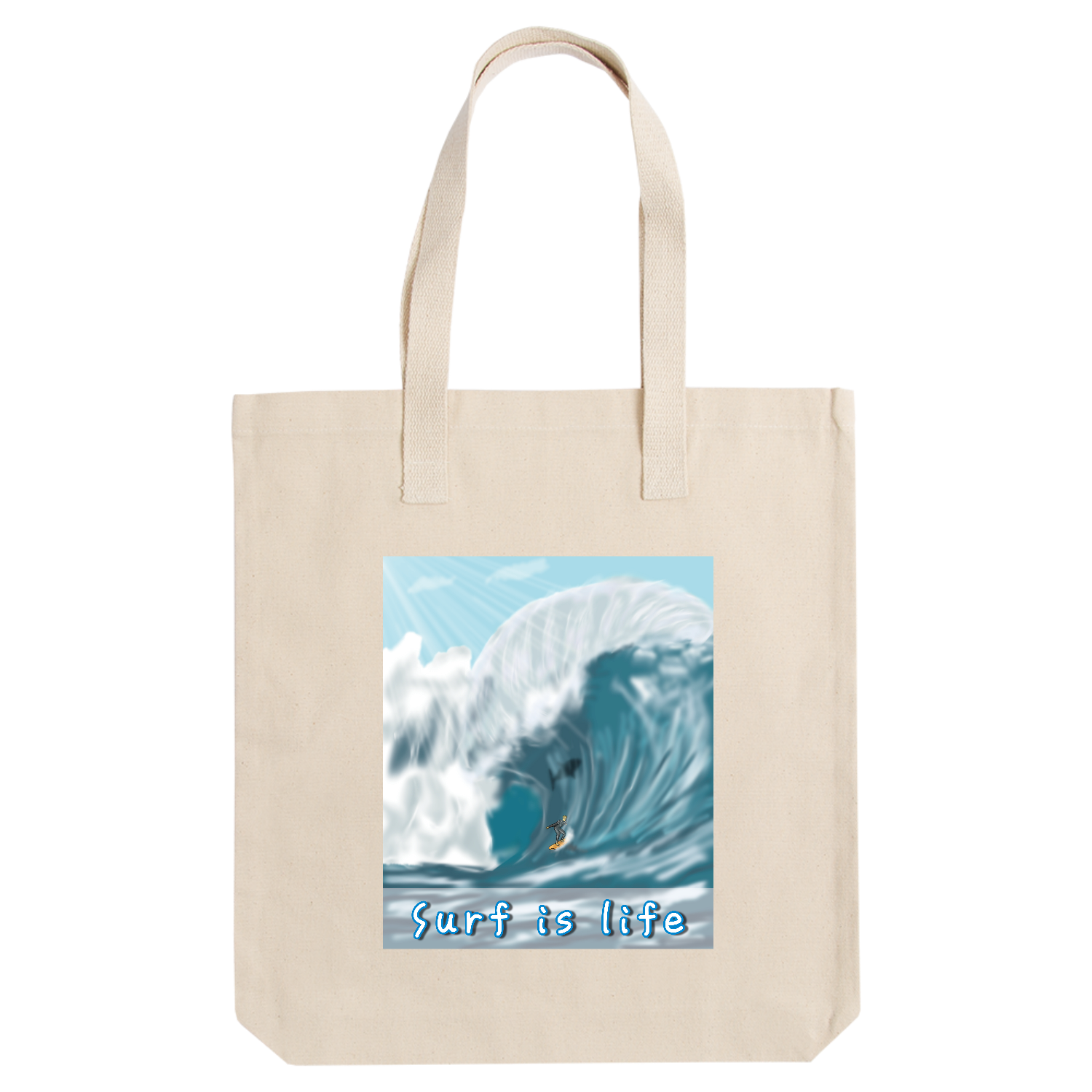 「Surf is Life / サーフィンは人生」 アーバントート【白プリントあり】