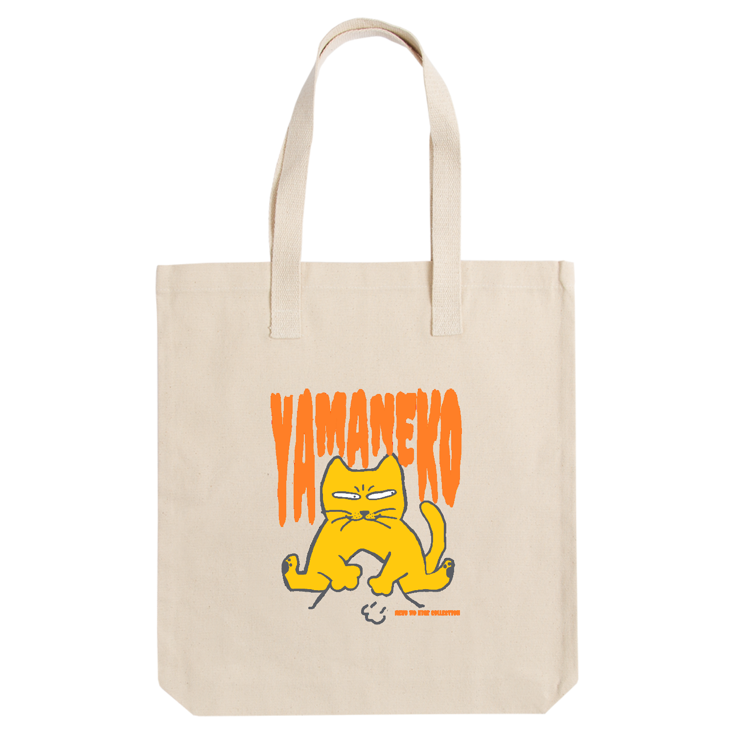 らくがき・やまねこ・おれんじ：ねこのひげあつめ。  アーバントート【白プリントあり】