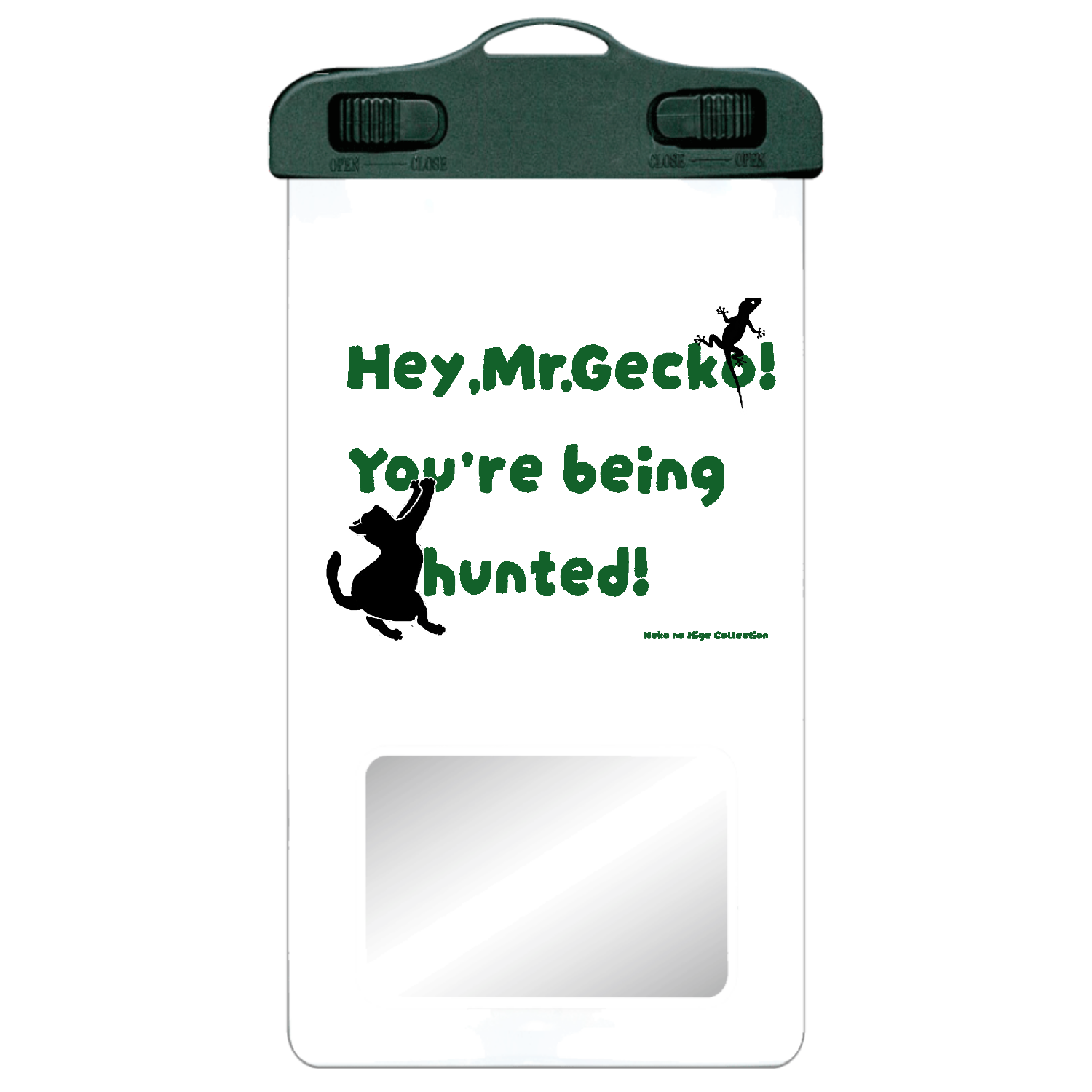 ネラワレタゲッコー：Ａ：ねこのひげあつめ。 SPC06(防水スマホケース)