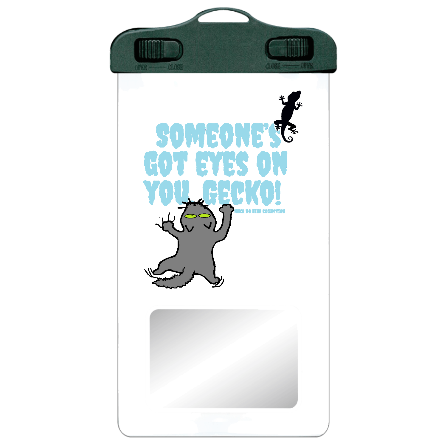 ネラワレタゲッコー：Ｂ：ねこのひげあつめ。 SPC06(防水スマホケース)