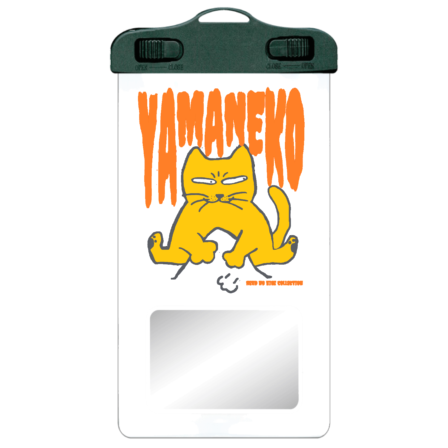 らくがき・やまねこ・おれんじ：ねこのひげあつめ。  SPC06(防水スマホケース)