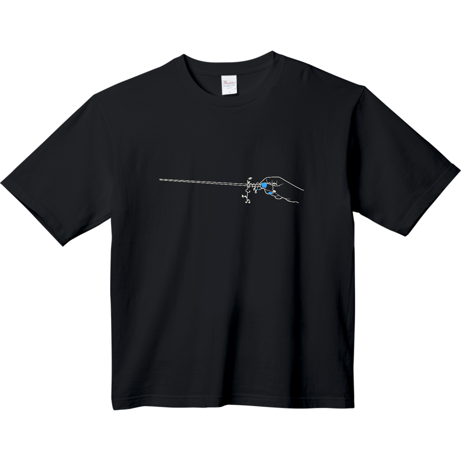 指揮棒ホワイト ヘビーウェイト ビッグシルエットTシャツ