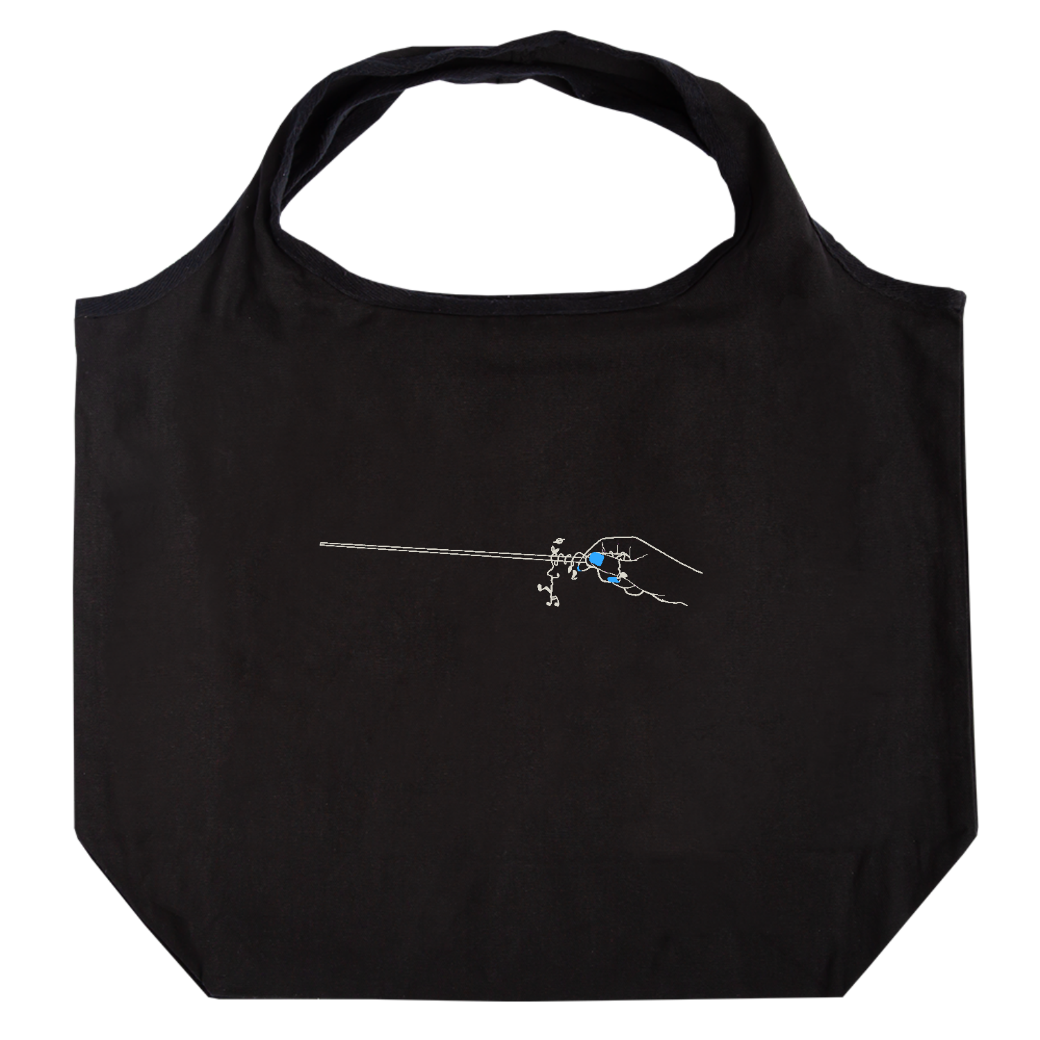 指揮棒ホワイト たためるマルシェ【白プリントあり】