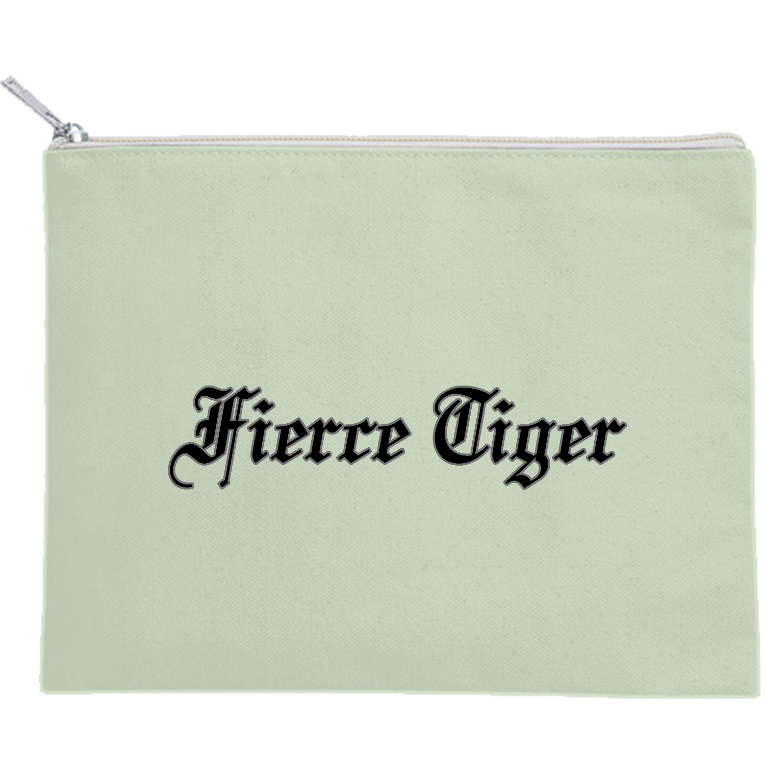 Fierce Tiger キャンバスポーチ（M）【白プリント有】