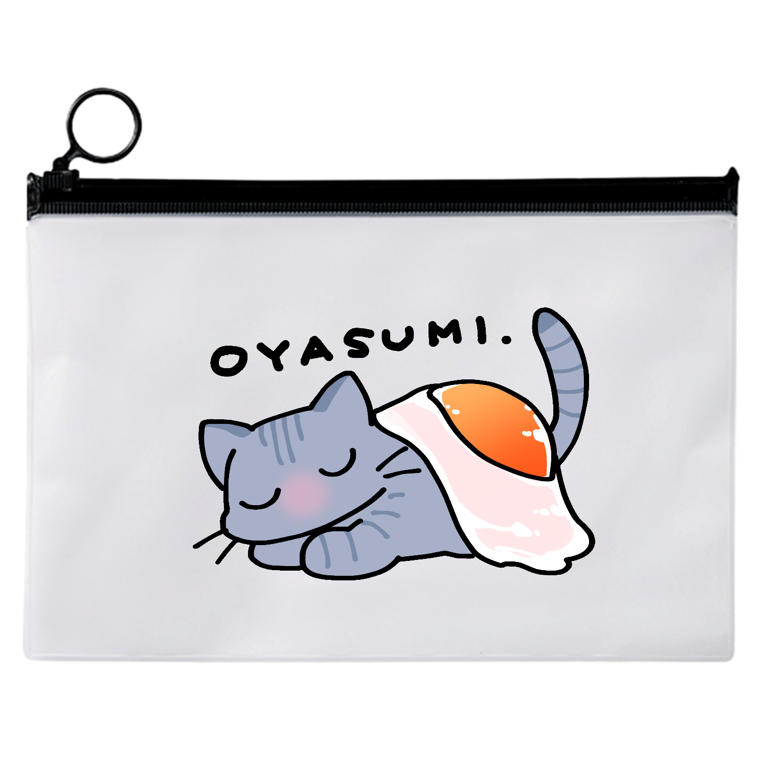 OYASUMI CAT EVAクリアポーチ（M）