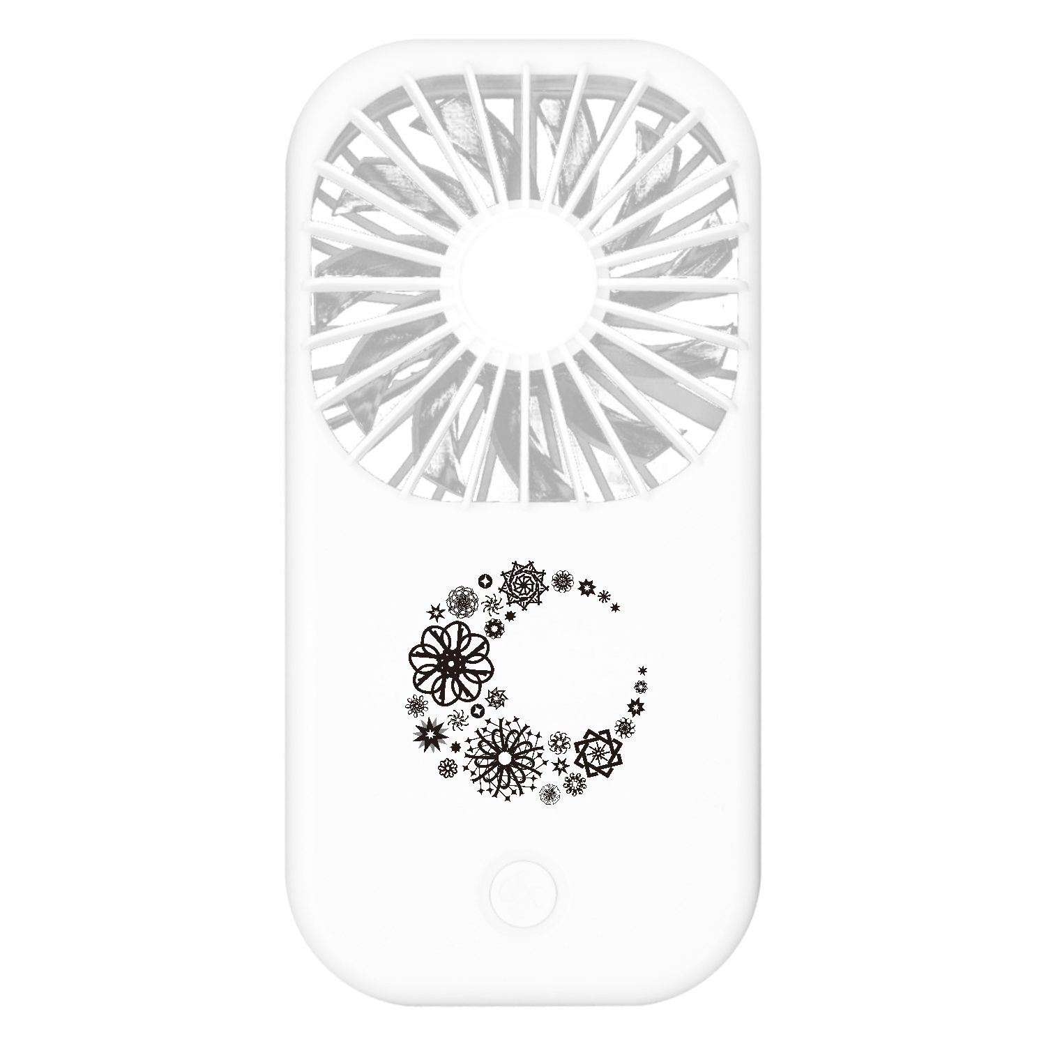 ことばもん／だいすきMoon・ベーシック黒文字／スタンドファン ポータブルスタンドファン