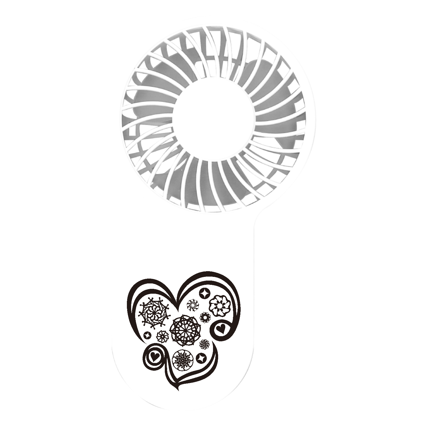 ことばもん／だいすき・ハート　ベーシック／ハンディファン コンパクトハンディUSBファン