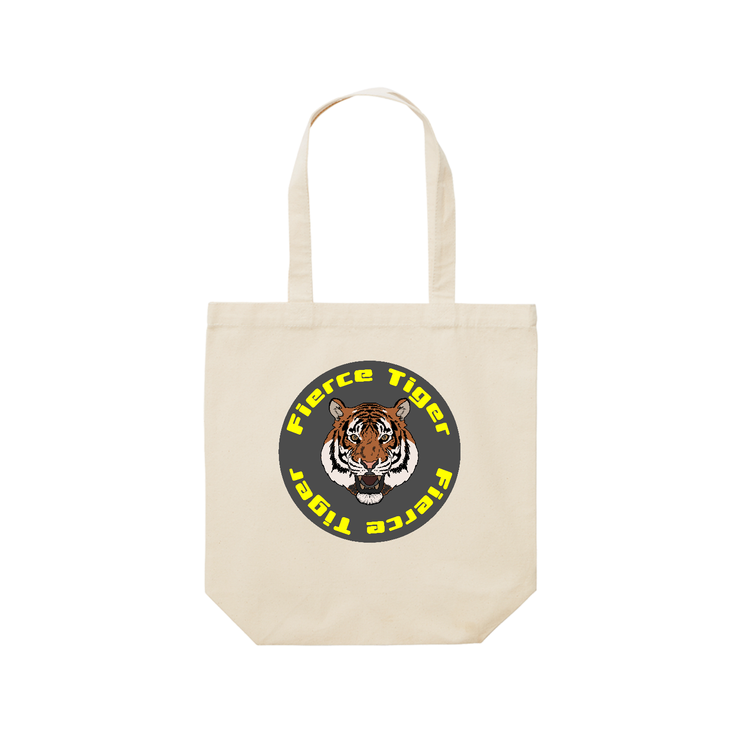 Fierce Tigerレギュラーキャンバストートバッグ(M) (フルカラー