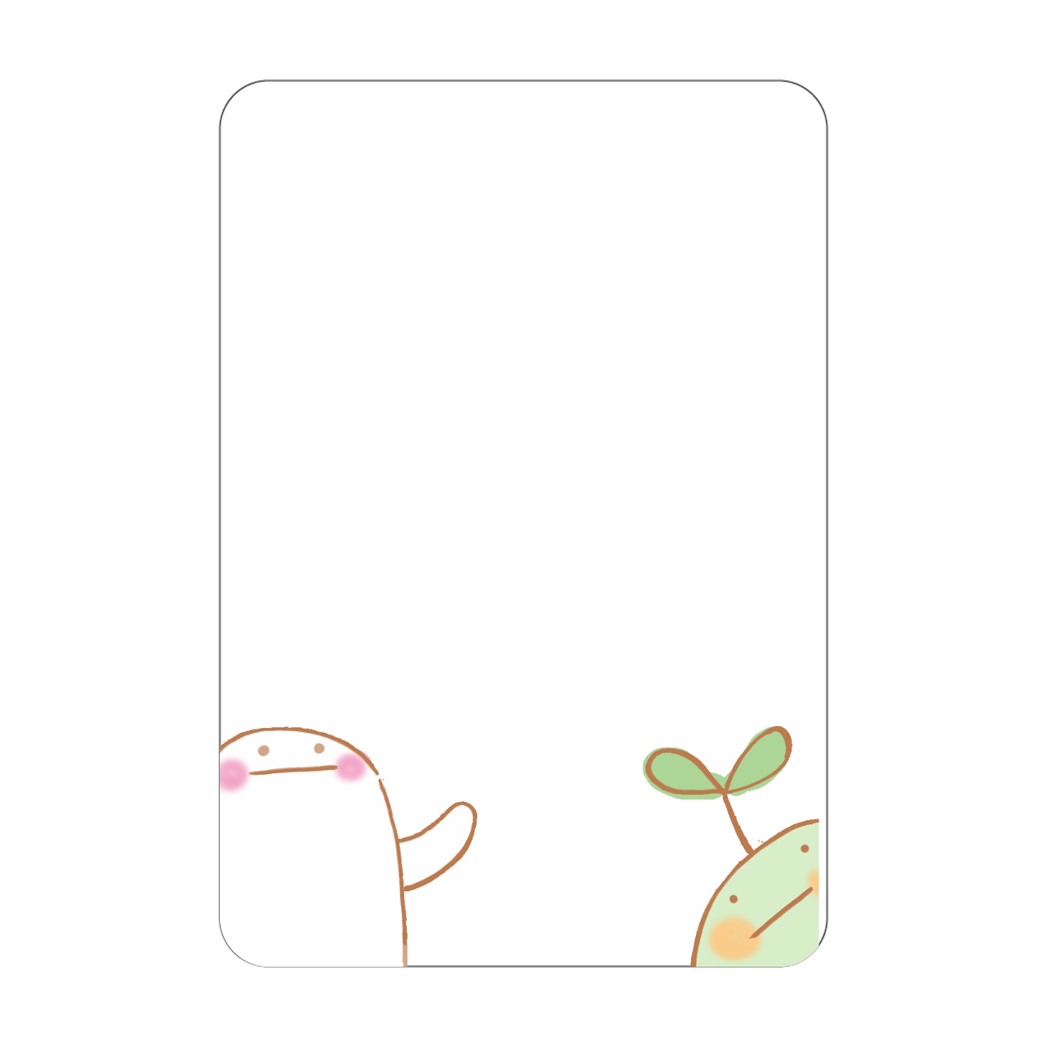 ぐーのすけとまめたろう アクリルカード　W59×H86