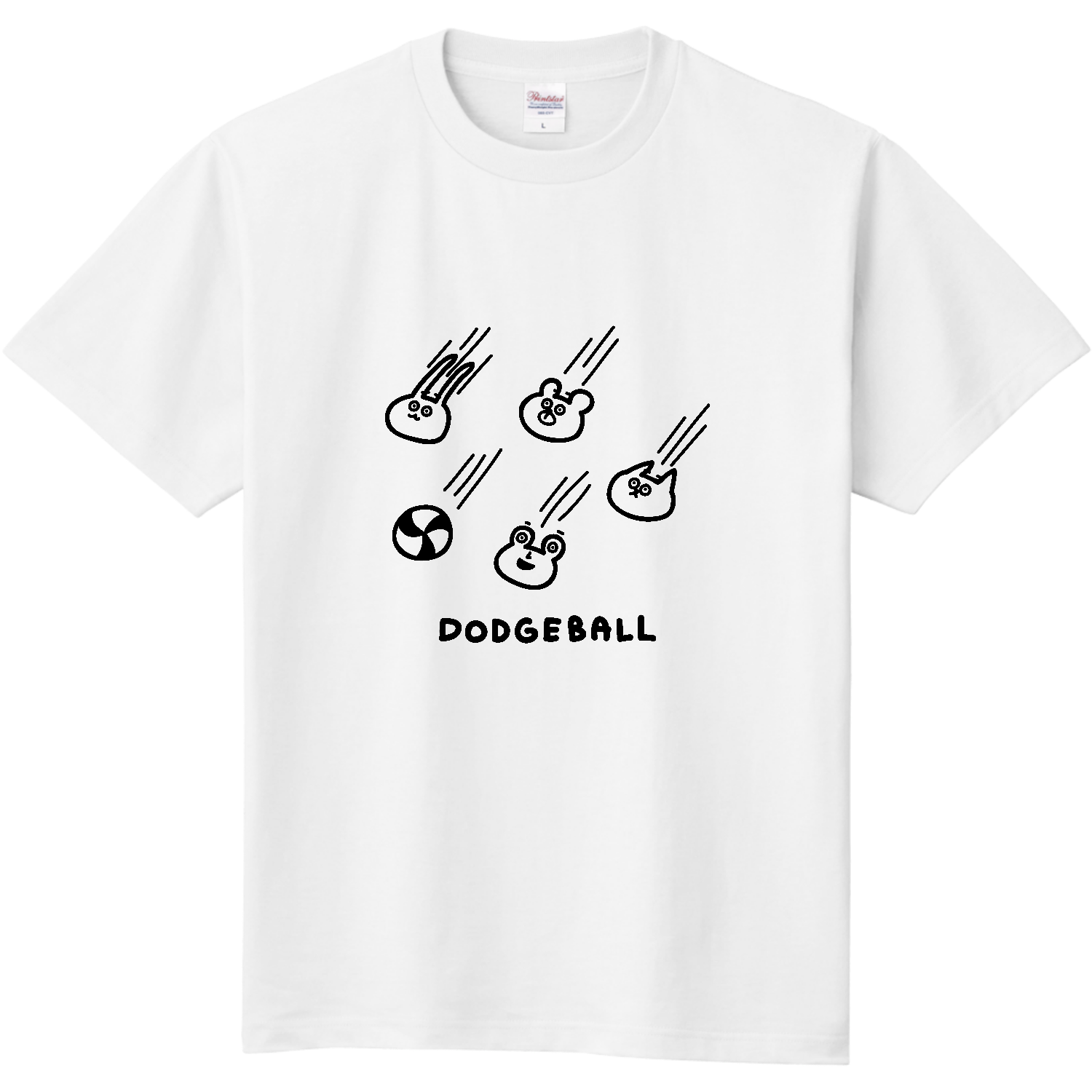 ドッジボール　ボールがたくさん飛んできた 定番Ｔシャツ