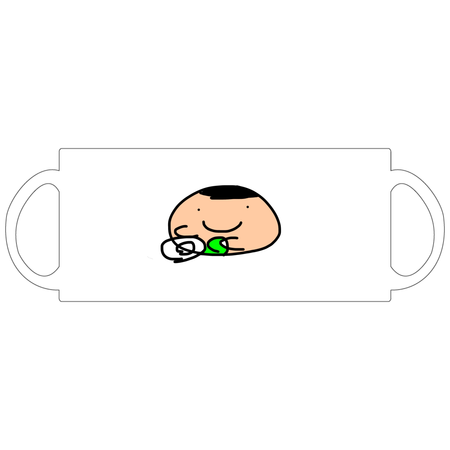 お皿洗い職人（色ありバージョン） 定番マグカップ