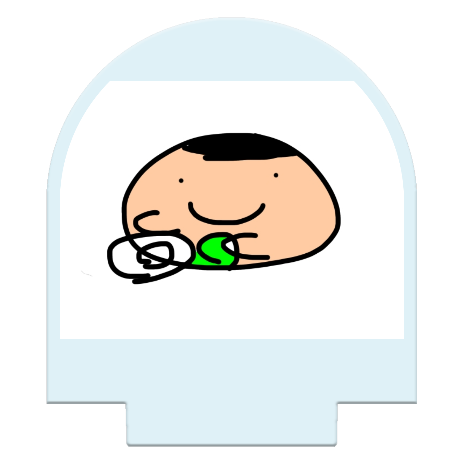 お皿洗い職人（色ありバージョン） ライティングスタンドミニ(釣鐘)