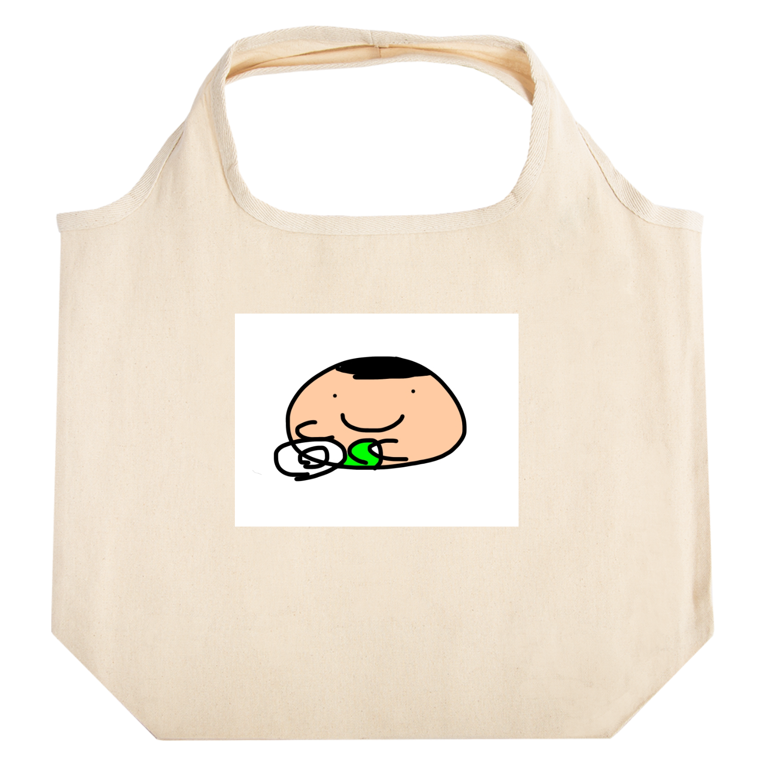 お皿洗い職人（色ありバージョン） たためるマルシェ【白プリントあり】