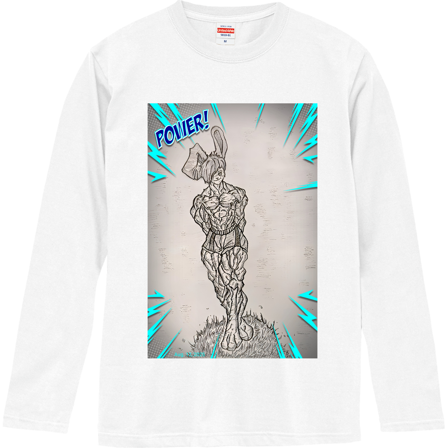 ガチムキウサぴょん ロングスリーブTシャツ