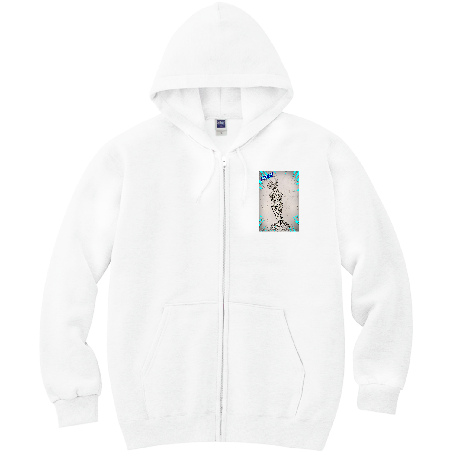 ガチムキウサぴょん 軽量ジップアップパーカー